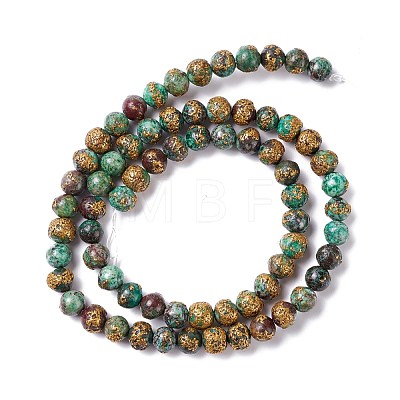 Natural Chrysocolla Beads Strands G-I318-09E-1