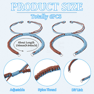 Nylon Thread Bracelets Making AJEW-TAC00106-1