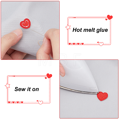 Fingerinspire 100Pcs 2 Style Computerized Embroidery Cloth Iron on/Sew on Patches DIY-FG0002-81-1