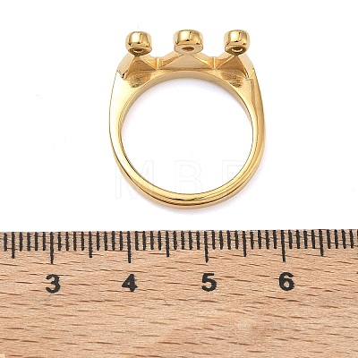 304 Stainless Steel Micro Pave Cubic Zirconia Finger Rings for Women RJEW-F205-01F-G-1