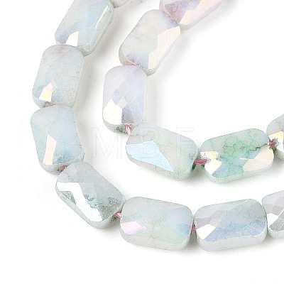 Anti-Tarnish Electroplate Glass Beads Strands GLAA-T025-29D-1