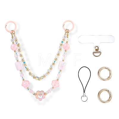 1Pc Acrylic Beaded Mobile Straps AJEW-SZ0002-82A-1