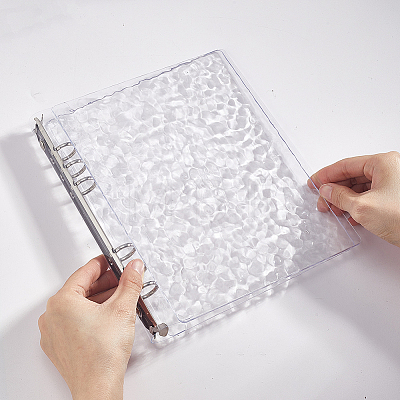 1 Bag Textured PP Plastic Photo Album with 10Pcs 4-Pocket Sleeves AJEW-GA0011-17-1