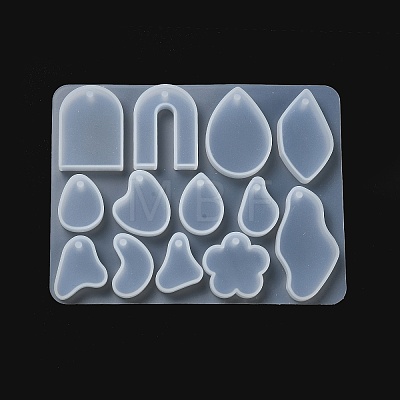 DIY Irregular Shape Pendants Silicone Molds DIY-A038-02A-1