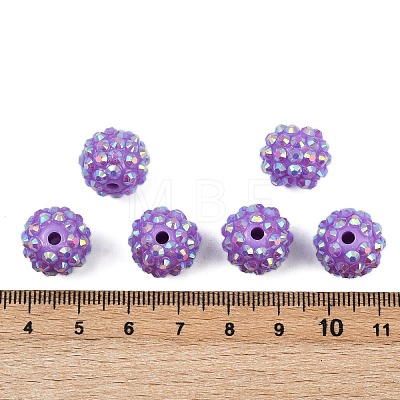 AB-Color Resin Rhinestone Beads RESI-S315-12x14-10-1