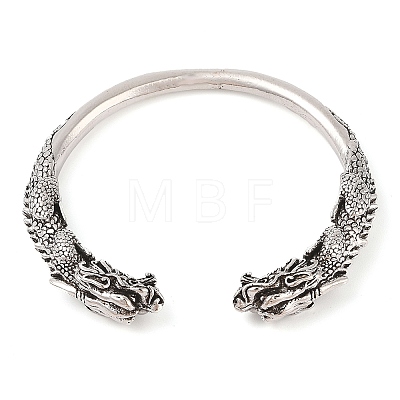 Tibetan Style Alloy Cuff Bangles BJEW-P337-03AS-1