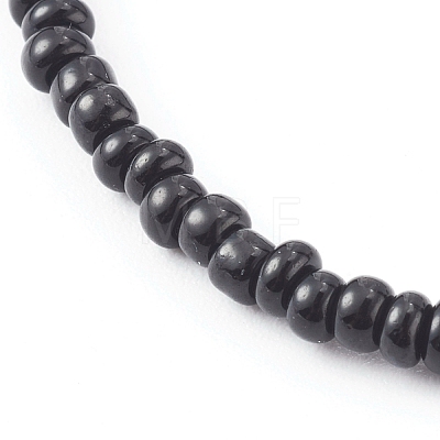 Glass Seed Beaded Stretch Bracelets BJEW-JB05969-01-1