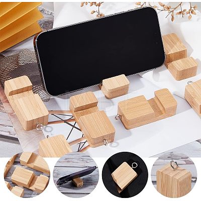 Wood Mobile Phone Holders AJEW-WH0312-70-1