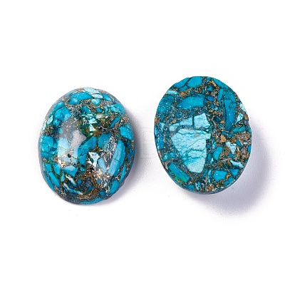 Synthetic Turquoise Cabochons G-L502-18x25mm-12A-1