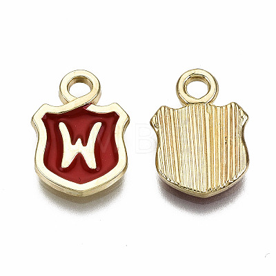 Alloy Enamel Charms ENAM-T012-03W-RS-1