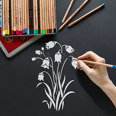 Large Plastic Reusable Drawing Painting Stencils Templates DIY-WH0202-412-1