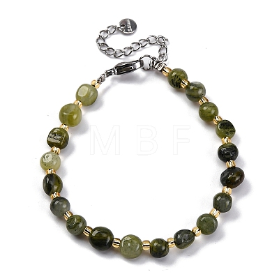 Natural Rutilated Quartz Beaded Bracelets for Women G-P563-07P-04-1