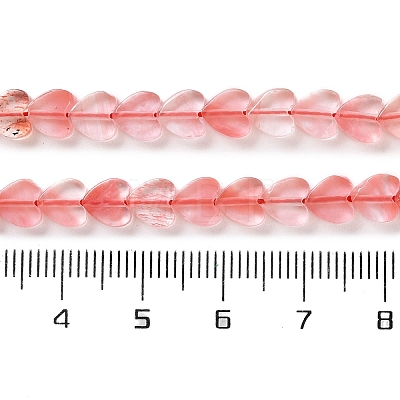 Cherry Quartz Glass Beads Strands G-M403-A18-02-1