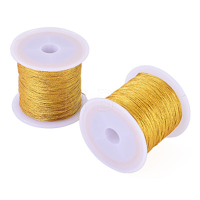 2 Rolls Round PET Metallic Thread MCOR-TADJ0001-01B-01-1