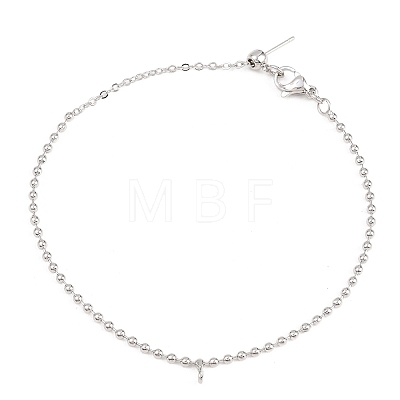 2MM Brass Ball Chain Bracelet Making KK-D238-01P-1