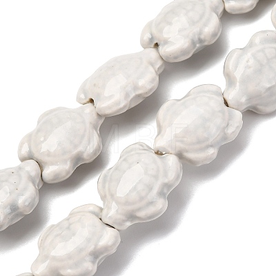 Handmade Porcelain Beads Strands LAMP-G140-02E-1