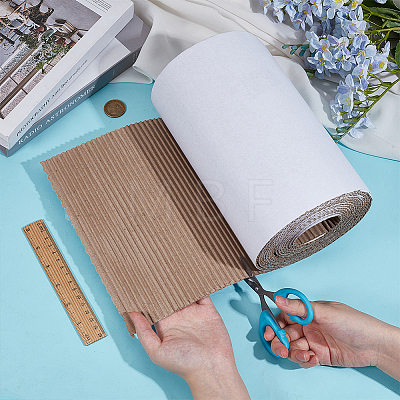 Single Face Corrugated Cardboard Roll for Packing DIY-WH0671-194B-01-1