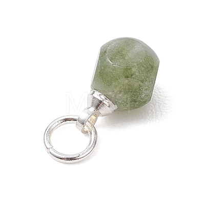 Natural Colorful Tourmaline Dice Charms PALLOY-JF04871-1