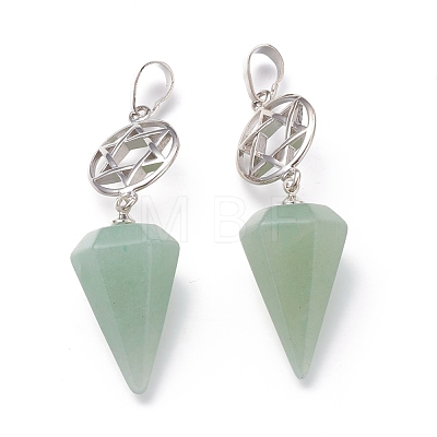 Green Aventurine Pendants G-O194-07-1