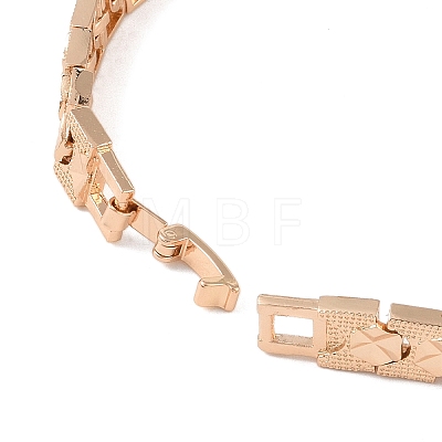 Brass Link Chain Bracelets for Women Men BJEW-P324-01E-KCG-1