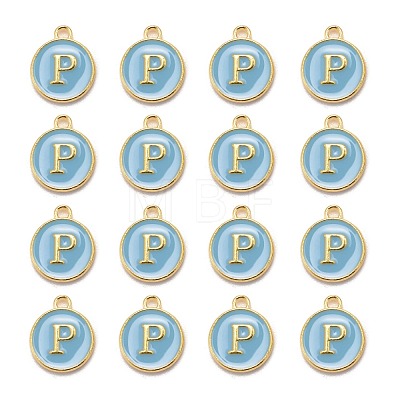 Golden Plated Alloy Enamel Charms ENAM-S118-04P-1