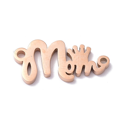 Mother's Day 304 Stainless Steel Pendants LS-STAS-C035-01RG-1