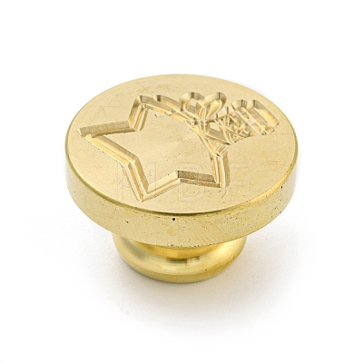 Wax Seal Brass Stamp Head AJEW-G056-01M-1