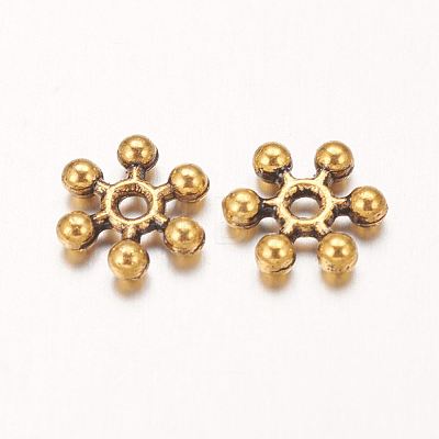 Zinc Alloy Beads Spacers PALLOY-Q062-AG-NF-1