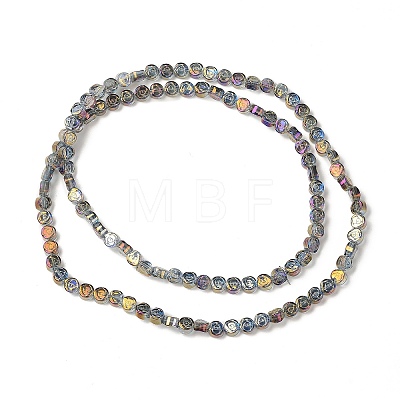 Electroplate Transparent Glass Beads Strands EGLA-L044-A-HP04-1