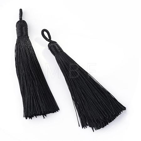Polyester Tassel Big Pendants Decoration AJEW-S059-09-1