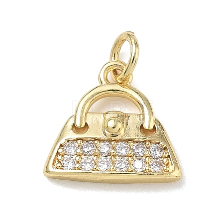 Brass with Crystal Rhinestone Charms RB-CBA6830-07G-02-1