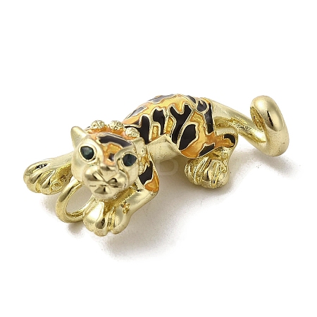 Brass Enamel Pendants KK-R162-081G-1