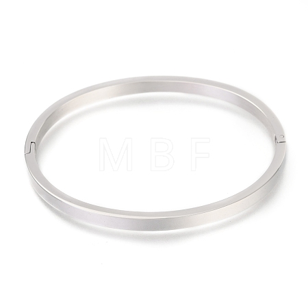 Non-Tarnish 304 Stainless Steel Bangles STAS-I169-03C-P-1