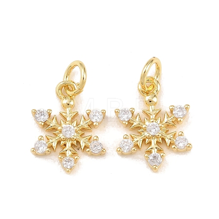 Brass Micro Pave Cubic Zirconia Pendants KK-B167-15G-1