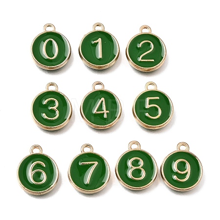 Alloy Enamel Charms ENAM-T010-07H-1