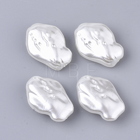 ABS Plastic Imitation Pearl Beads OACR-T022-09-1