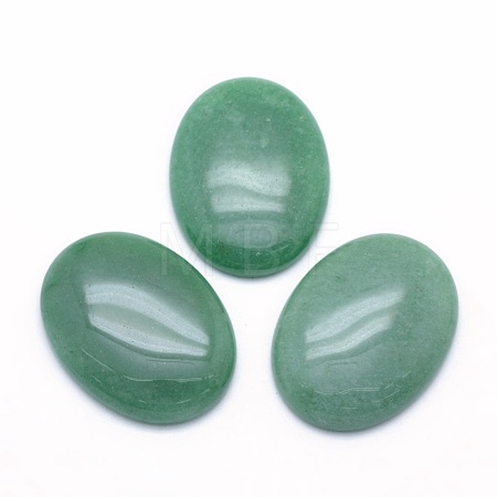 Natural Green Aventurine Cabochons X-G-P393-I06-1