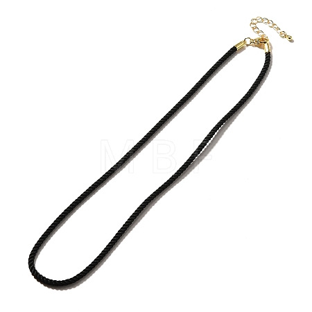 Nylon Milan Cord Necklace Making MAK-M028-01G-16-1