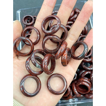 Natural Brecciated Jasper Finger Rings WG8089A-33-1