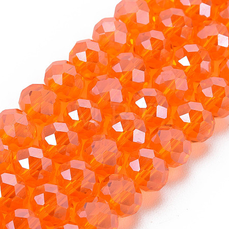 Electroplate Glass Beads Strands EGLA-A044-T1mm-A25-1