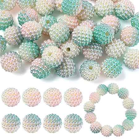 40Pcs Imitation Pearl Acrylic Beads OACR-FS0002-89A-03-1