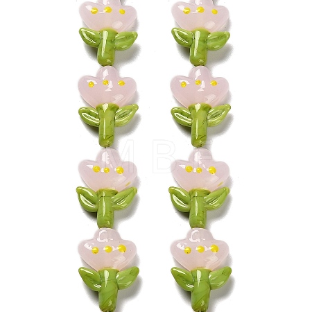 Handmade Lampwork Beads Strands LAMP-A005-03E-1