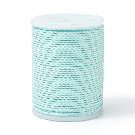 Round Waxed Polyester Cord X-YC-G006-01-1.0mm-31-1
