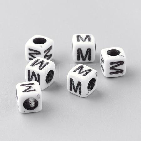 Opaque Acrylic Beads SACR-Q188-02M-1