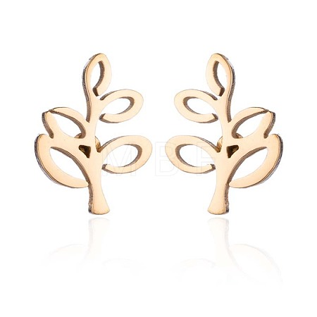 304 Stainless Steel Stud Earrings WGE2D60-01-1