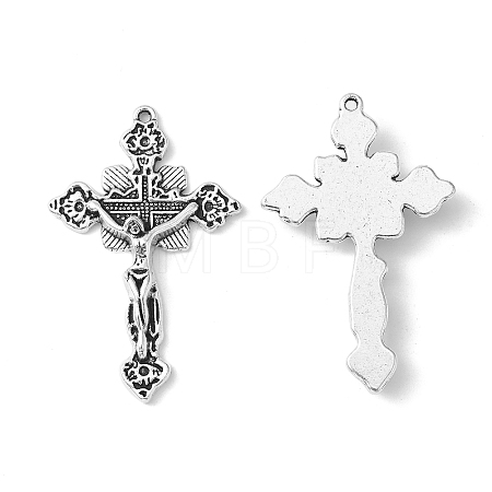 Tibetan Style Alloy Pendants X-TIBEP-3035-AS-RS-1