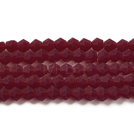 Imitate Austrian Crystal Frosted Glass Beads Strands EGLA-A039-T2mm-MD27-1