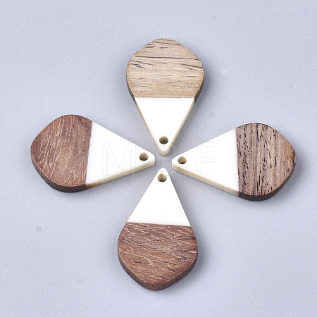 Resin & Walnut Wood Pendants RESI-S358-23F-1