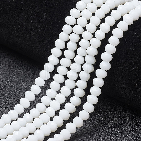 Opaque Solid Color Imitation Jade Glass Beads Strands EGLA-A044-P3mm-D01-1