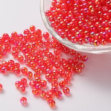 Eco-Friendly Transparent Acrylic Beads PL731-3-1